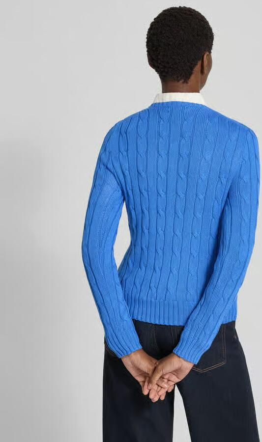 Polo Ralph Lauren Gebreide pullover met kabelpatroon model 'JULIANNA'