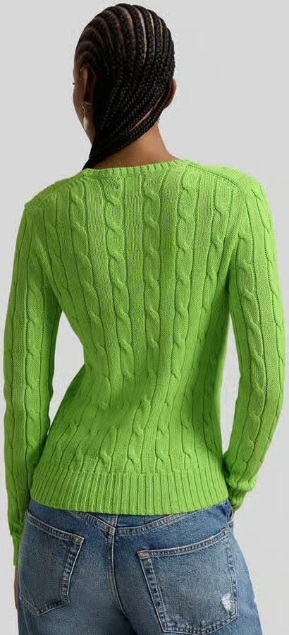 Polo Ralph Lauren Gebreide pullover met kabelpatroon model 'JULIANNA' - Foto 4