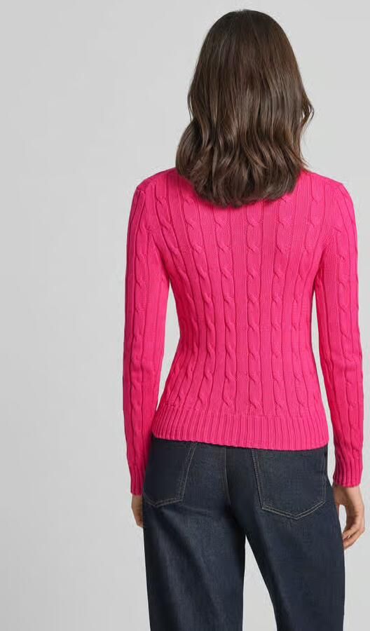 Polo Ralph Lauren Gebreide pullover met kabelpatroon model 'JULIANNA'