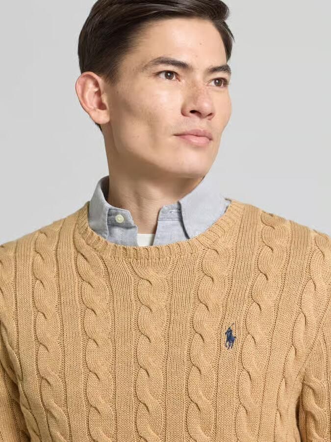 Ralph Lauren Bruine Sweater van Kasjmier en Wol met Iconisch Pony Logo Brown Heren - Foto 3