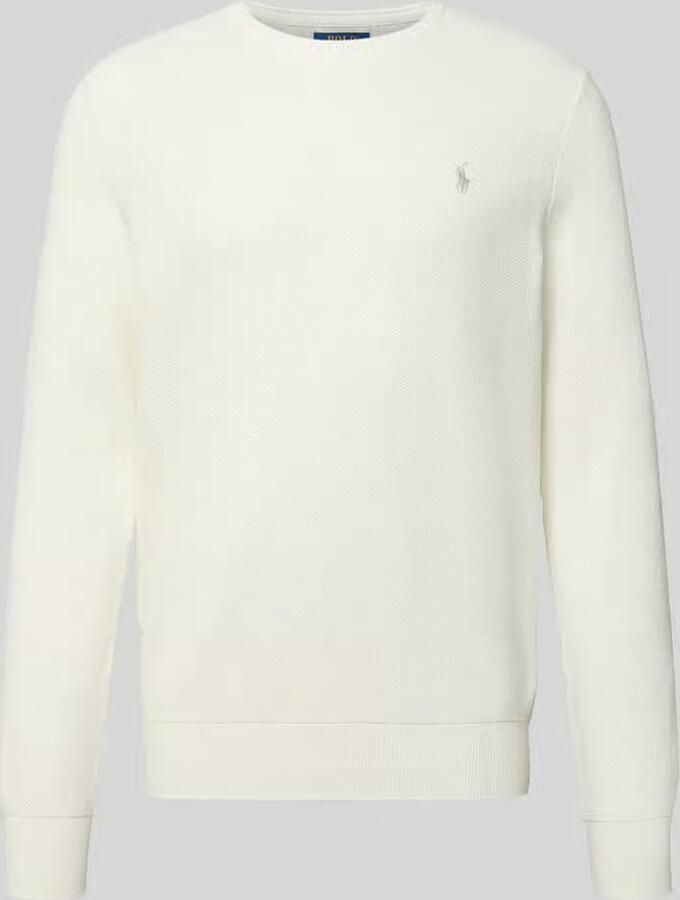 Ralph Lauren Lichtgewicht katoenen trui met textuureffect White Heren