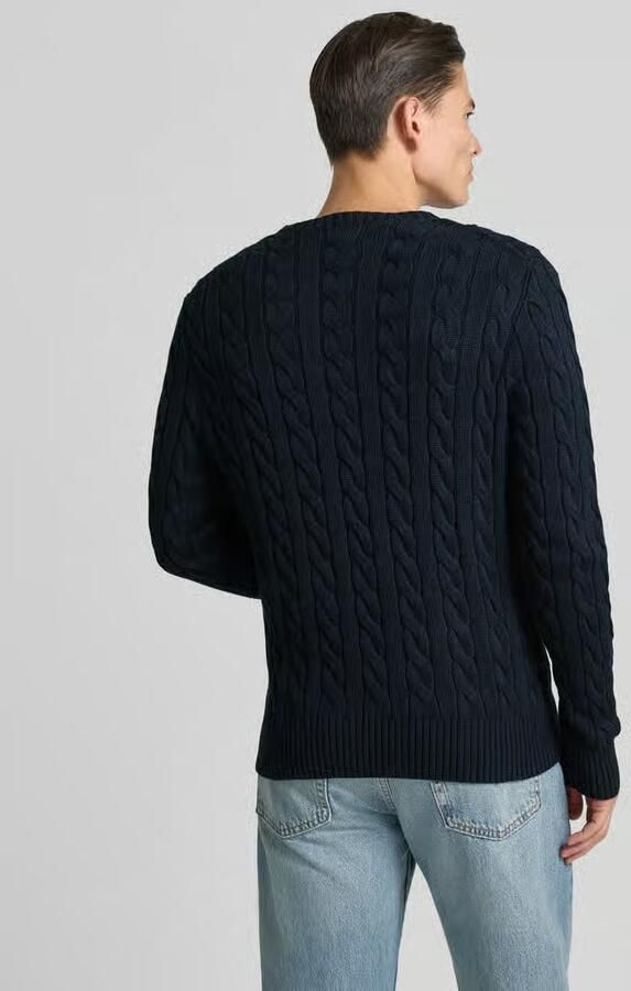 Polo Ralph Lauren Hunteravy Katoenen Trui met Geborduurd Pony Black Heren