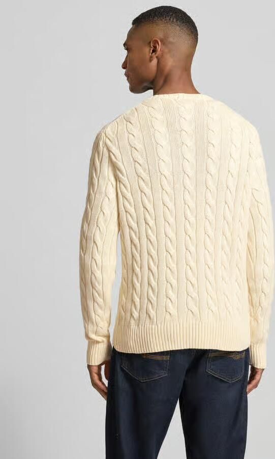 Polo Ralph Lauren Gebreide pullover met kabelpatroon model 'DRIVER' - Foto 5