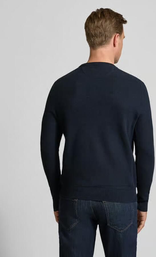 Ralph Lauren Gestructureerde katoenen trui met ronde hals Blue Heren - Foto 3