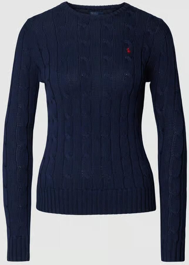 Polo Ralph Lauren Gebreide pullover met labelstitching model 'JULIANNA' - Foto 2