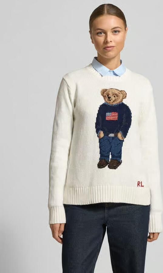 Polo Ralph Lauren Gebreide pullover met motief en ronde hals - Foto 4