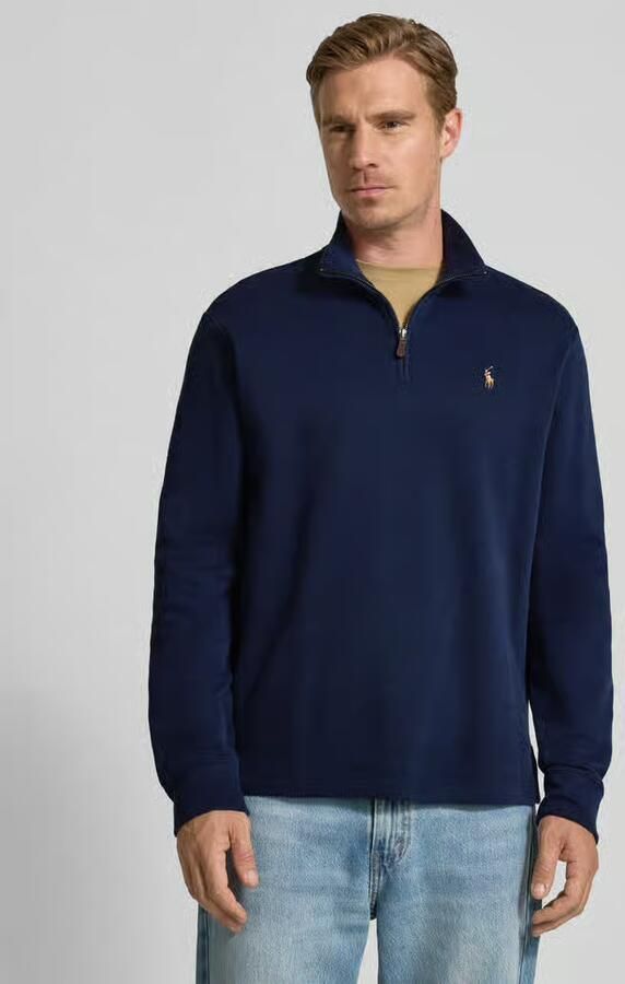 Polo Ralph Lauren Estate-Rib Quarter-Zip Pullover Sweater Blue Heren - Foto 3