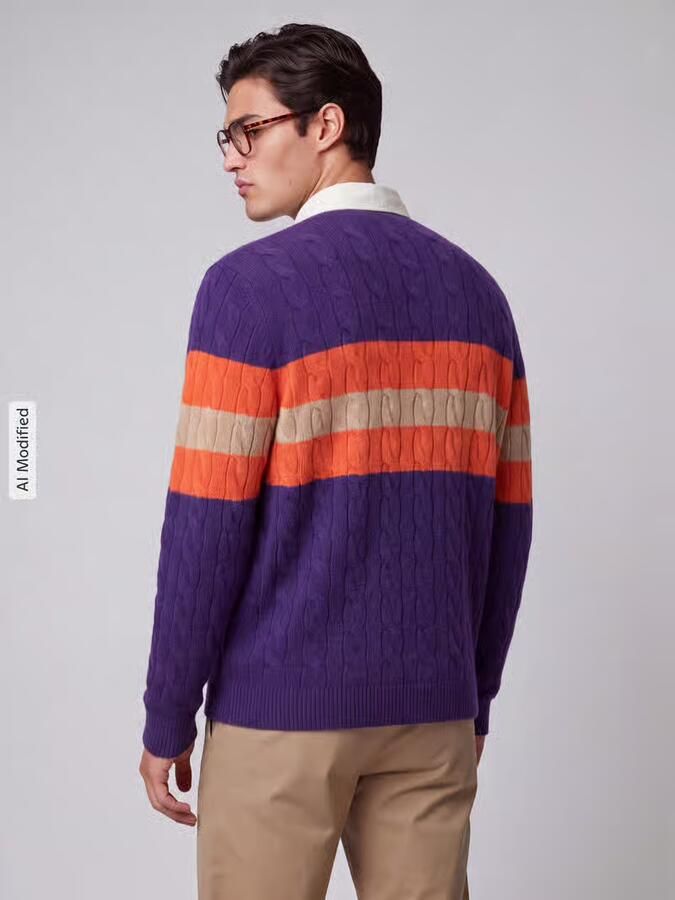 Polo Ralph Lauren Gebreide pullover met overhemdkraag - Foto 2