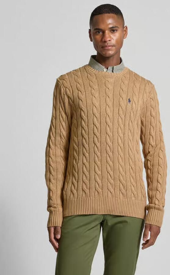 Ralph Lauren Bruine Sweater van Kasjmier en Wol met Iconisch Pony Logo Brown Heren - Foto 9