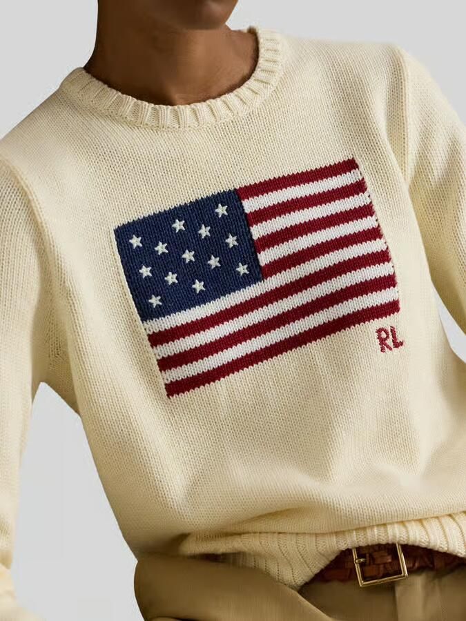 Polo Ralph Lauren Gebreide pullover van een mix van katoen en kasjmier met motiefstitching - Foto 3