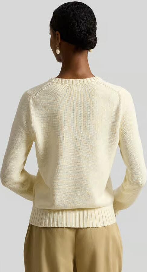 Polo Ralph Lauren Gebreide pullover van een mix van katoen en kasjmier met motiefstitching - Foto 12