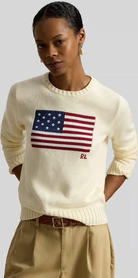 Polo Ralph Lauren Gebreide pullover van een mix van katoen en kasjmier met motiefstitching - Foto 13