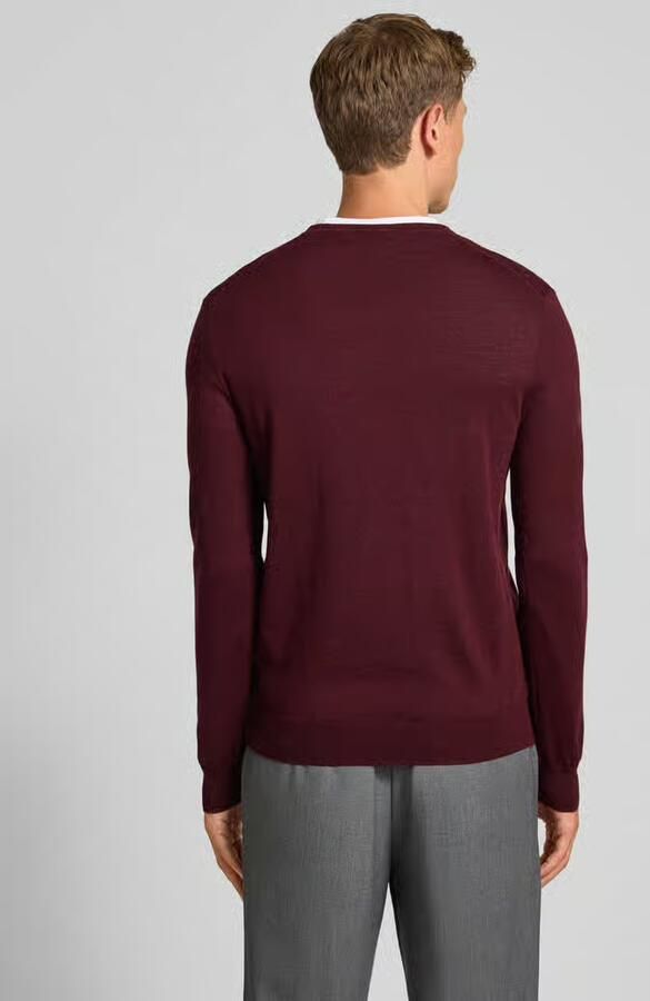 Ralph Lauren Kinderen Wijnrode Wollen Trui met Geborduurde Pony Rood Heren