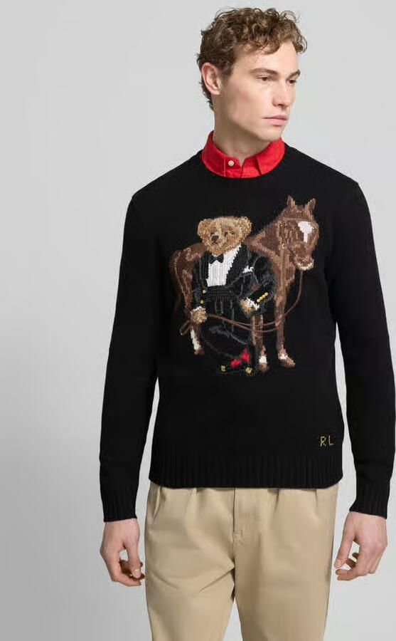 Polo Ralph Lauren Gebreide pullover van wol met motief - Foto 4
