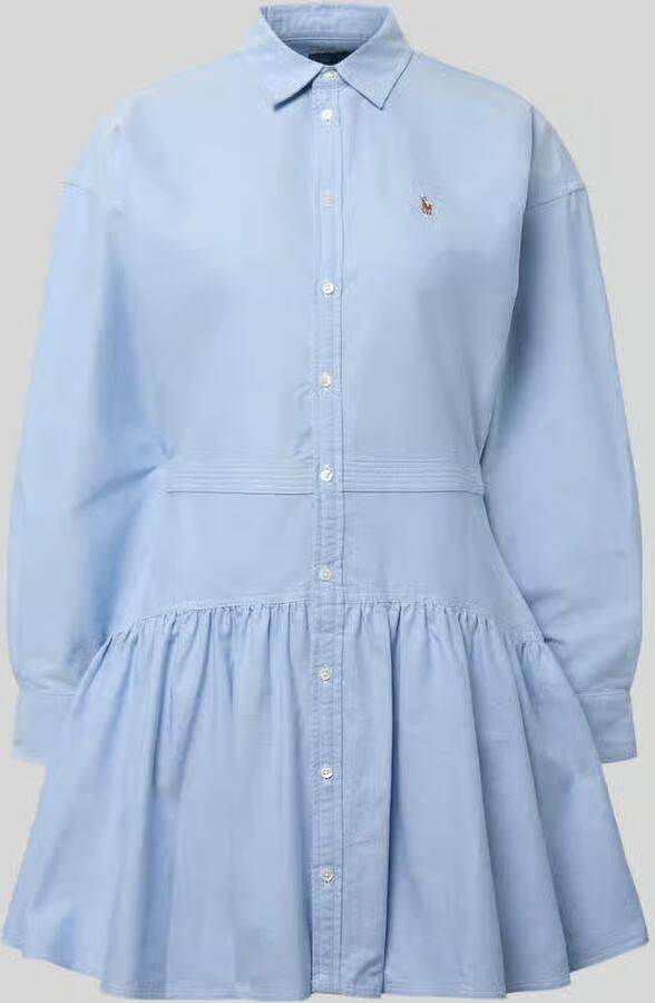 Polo Ralph Lauren Getailleerde blousejurk van puur katoen