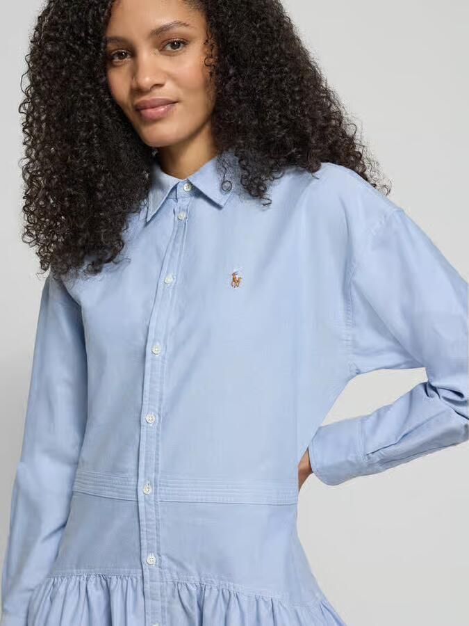 Polo Ralph Lauren Getailleerde blousejurk van puur katoen - Foto 2