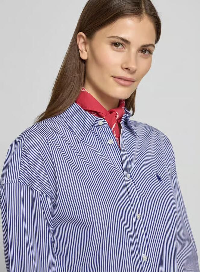 Polo Ralph Lauren Getailleerde blousejurk van puur katoen