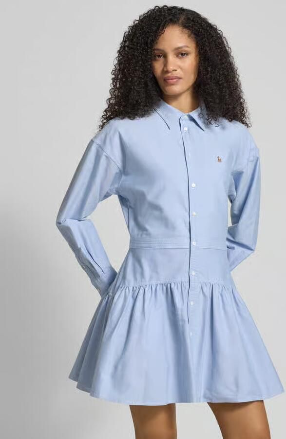 Polo Ralph Lauren Getailleerde blousejurk van puur katoen - Foto 3