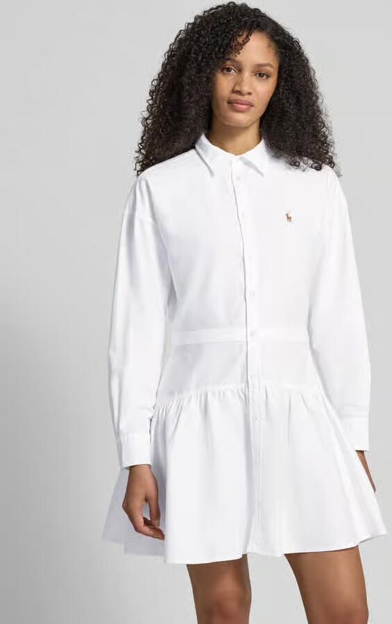 Polo Ralph Lauren Getailleerde blousejurk van puur katoen - Foto 3