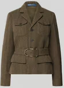 Polo Ralph Lauren Getailleerde korte blazer van wolmix