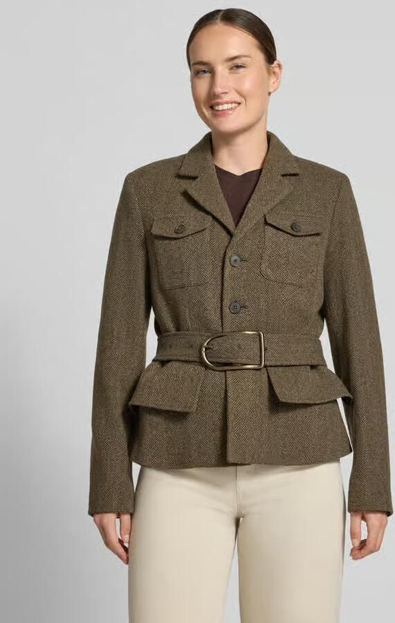 Polo Ralph Lauren Getailleerde korte blazer van wolmix - Foto 2
