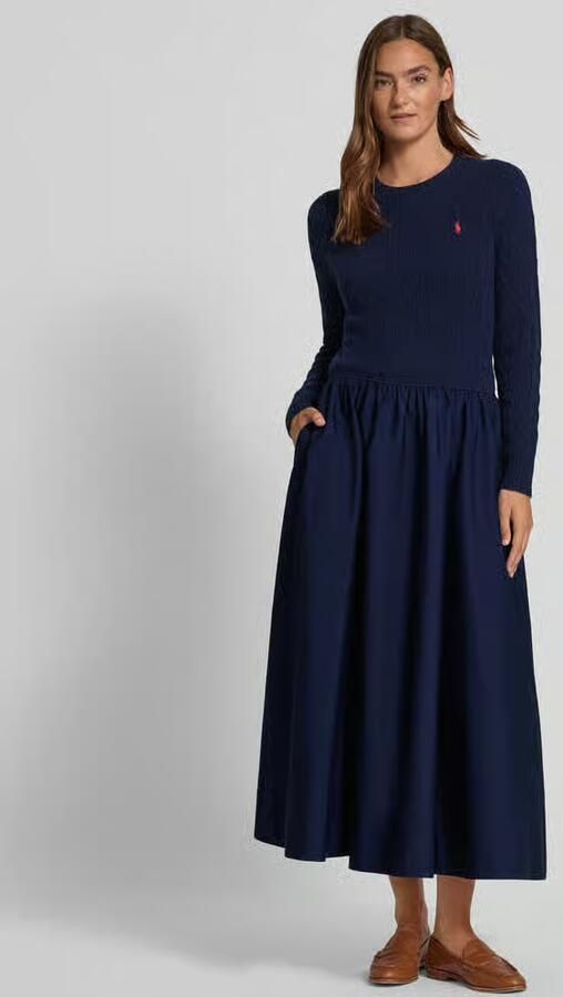 Polo Ralph Lauren Getailleerde midi-jurk van lanawolmix met kasjmier - Foto 2
