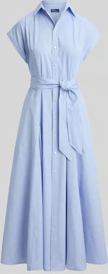 Polo Ralph Lauren Getailleerde overhemdjurk van puur katoen