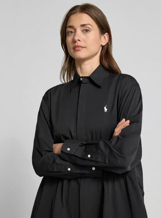Polo Ralph Lauren Getailleerde overhemdjurk van puur katoen