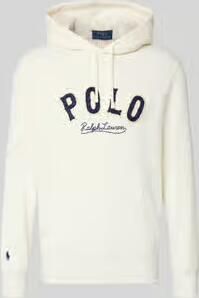 Polo Ralph Lauren Hoodie met labelstitching en kangoeroezak