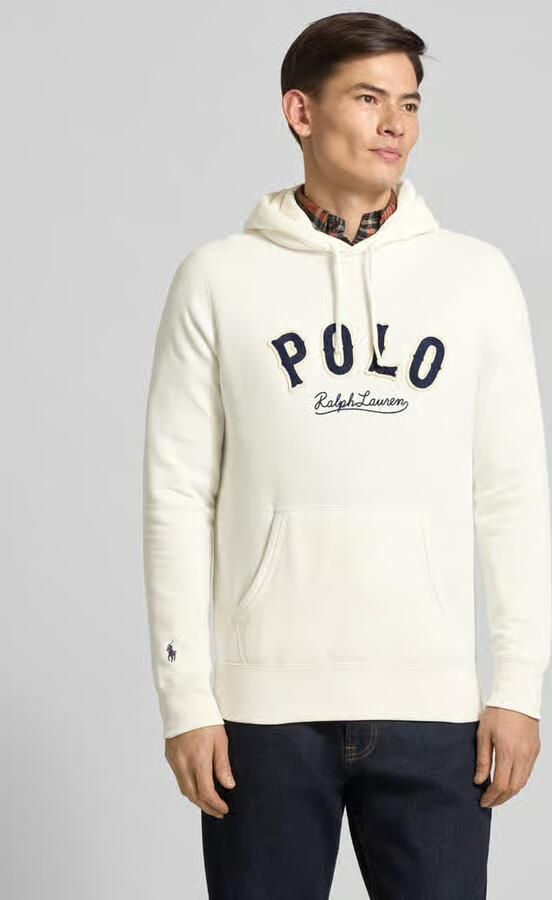 Polo Ralph Lauren Hoodie met labelstitching en kangoeroezak - Foto 3