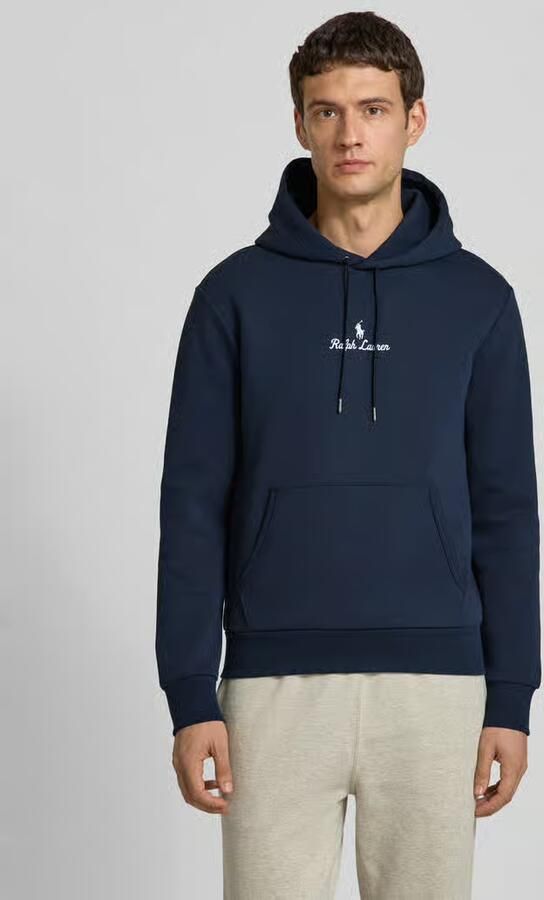 Polo Ralph Lauren Hoodie met labelstitching en kangoeroezak - Foto 4