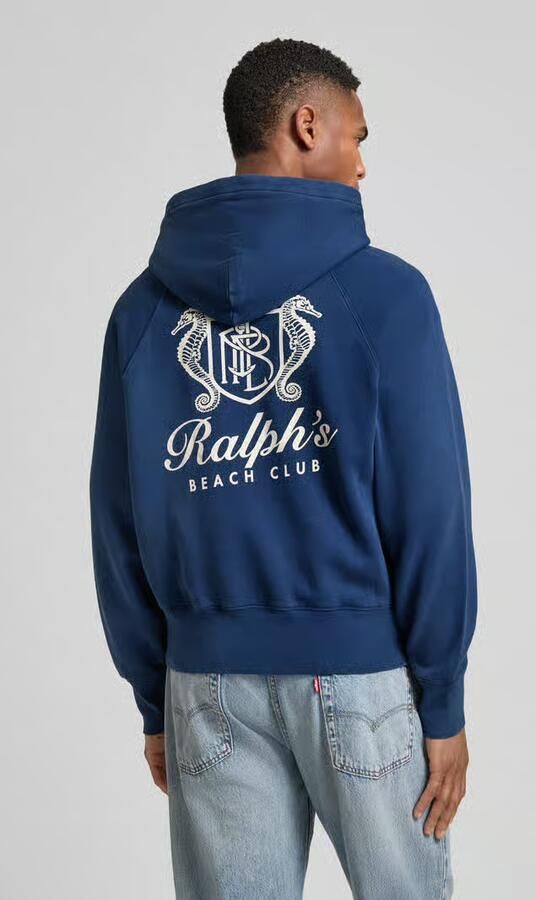 Polo Ralph Lauren Hoodie met vintage fit van katoenmix