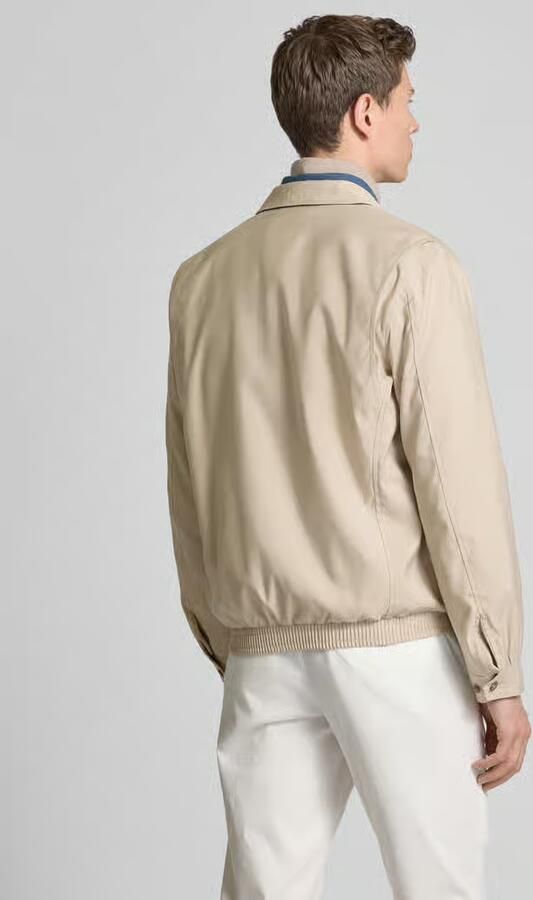 Polo Ralph Lauren Windbreaker met platte kraag en labelstitching
