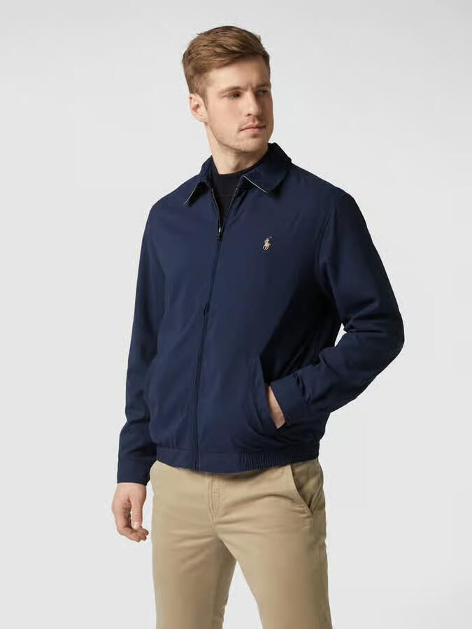 Polo Ralph Lauren Windbreaker met platte kraag en labelstitching - Foto 4
