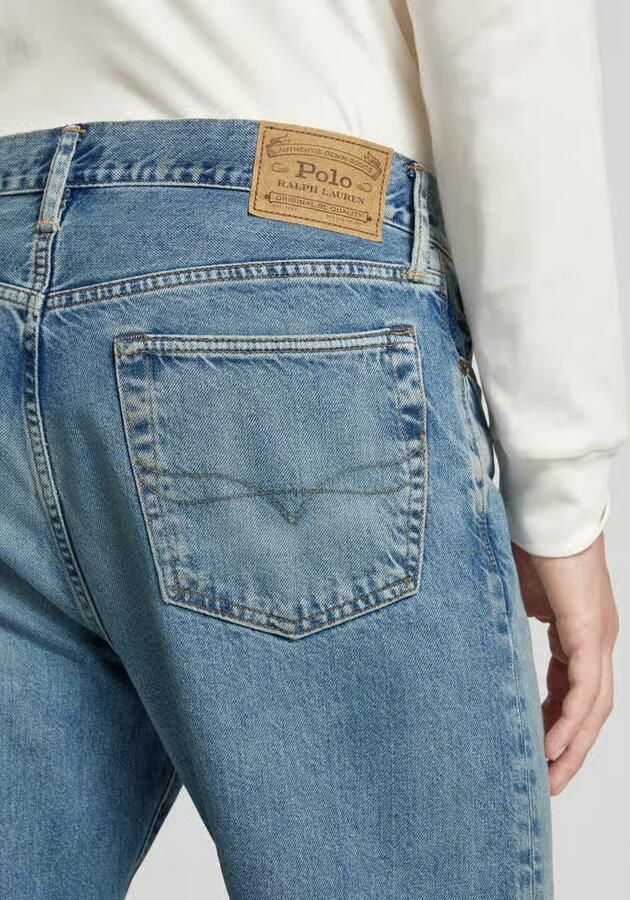 Polo Ralph Lauren Blauwe Jeans Rechte Pijp Westhanger Kleur Blue Heren