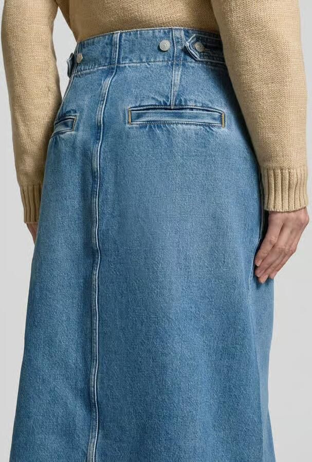Polo Ralph Lauren Jeansrok met doorknoopsluiting
