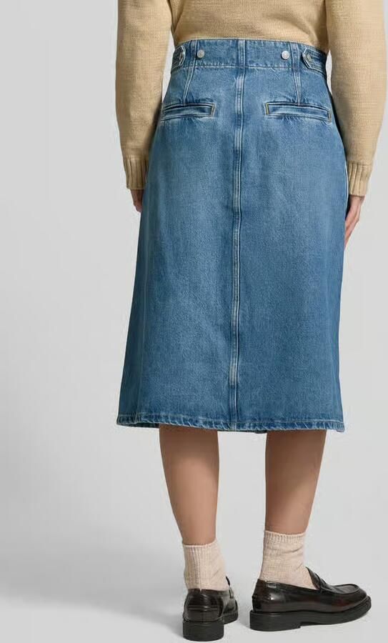 Polo Ralph Lauren Jeansrok met doorknoopsluiting