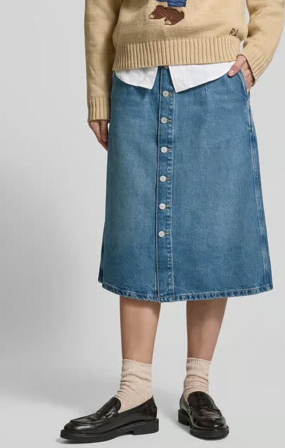 Polo Ralph Lauren Jeansrok met doorknoopsluiting - Foto 4