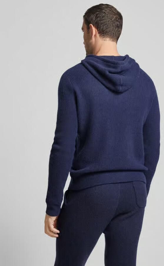 Ralph Lauren Cashmere Navy Blue Hoodie Sweater Blue Heren - Foto 2