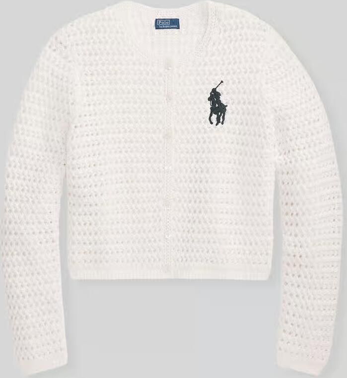 Polo Ralph Lauren Kort gebreid jack van puur katoen