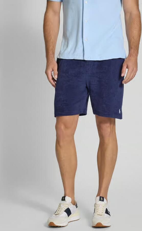 Ralph Lauren Blauwe Katoenen Sweatshorts met Geborduurd Logo Blue Heren - Foto 4