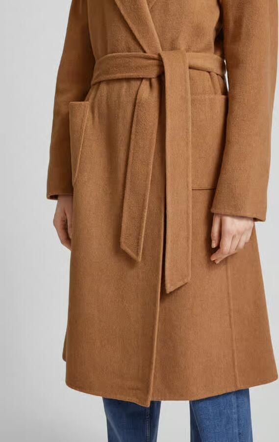 Polo Ralph Lauren Lange jas met reverskraag en strikceintuur