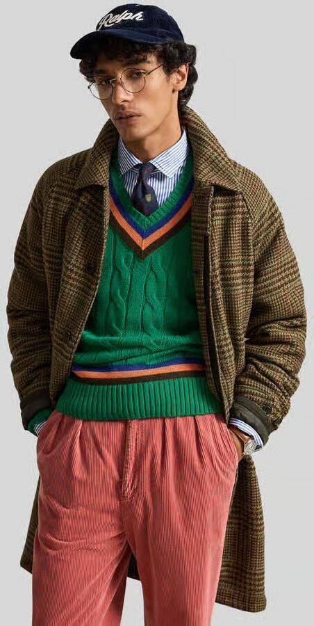 Polo Ralph Lauren Lange jas van wol met labelpatch - Foto 3