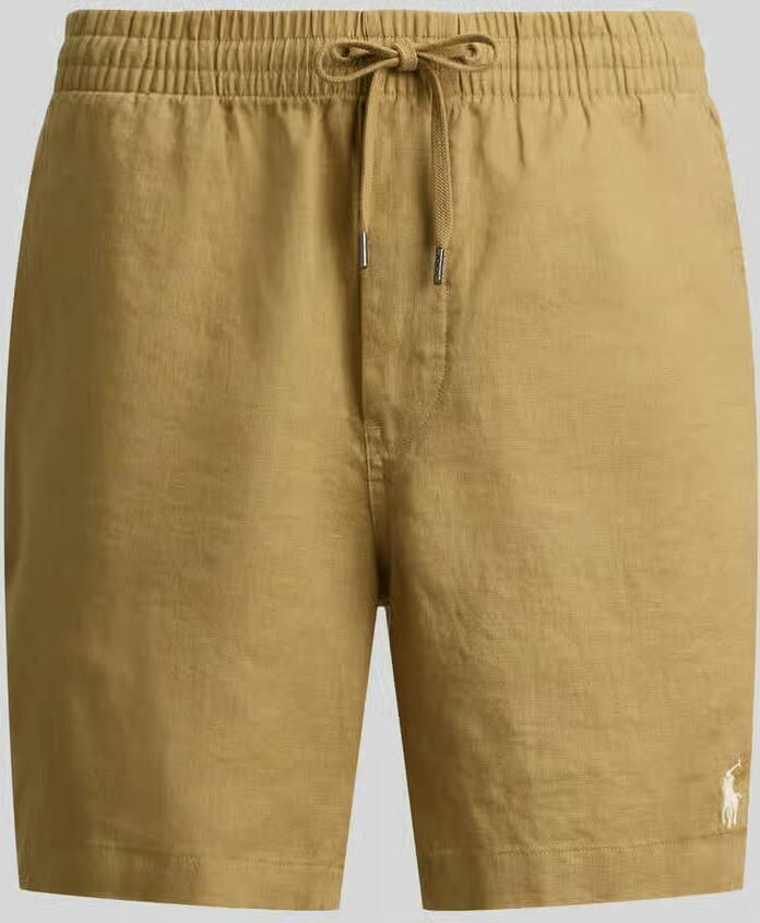 Polo Ralph Lauren Linnen shorts met tunnelkoord als vetersluiting en logostitching - Foto 2
