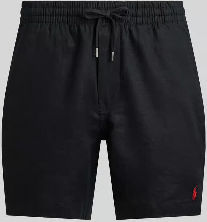 Polo Ralph Lauren Linnen shorts met tunnelkoord als vetersluiting en logostitching - Foto 2
