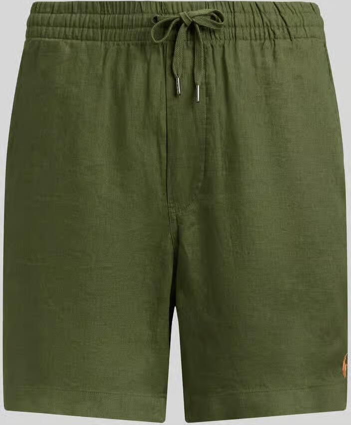 Polo Ralph Lauren Linnen shorts met tunnelkoord als vetersluiting en logostitching - Foto 2