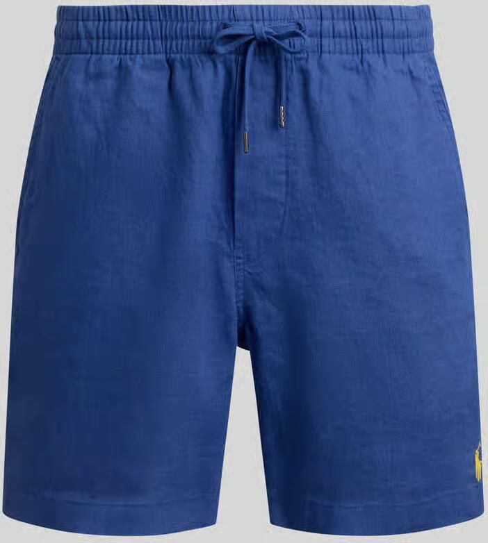 Polo Ralph Lauren Linnen shorts met tunnelkoord als vetersluiting en logostitching - Foto 2
