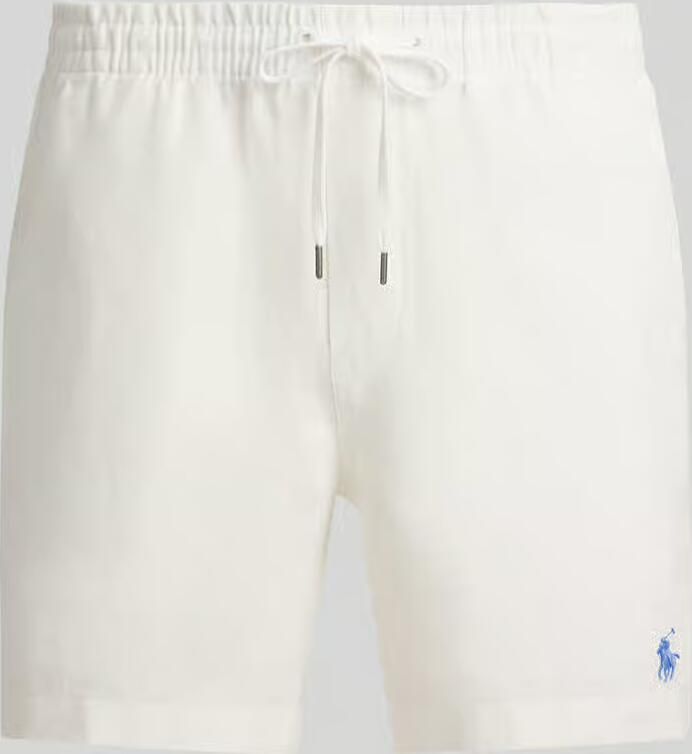 Polo Ralph Lauren Linnen shorts met tunnelkoord als vetersluiting en logostitching - Foto 2