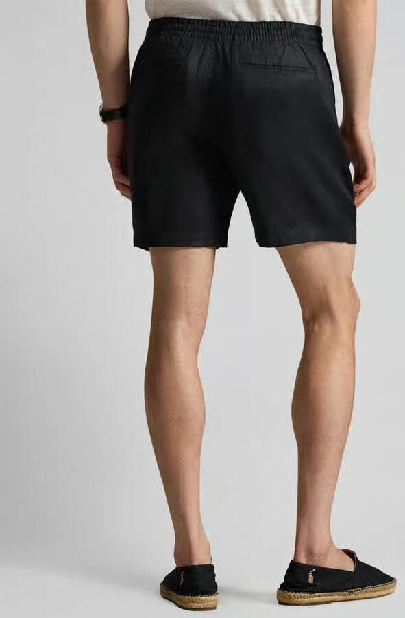 Polo Ralph Lauren Linnen shorts met tunnelkoord als vetersluiting en logostitching