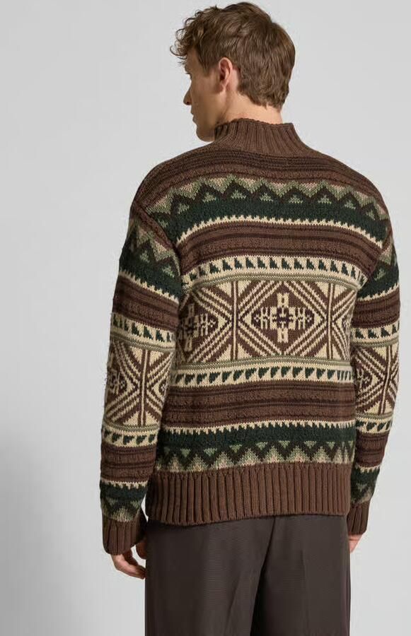Polo Ralph Lauren Loose fit gebreide pullover van een mix van katoen en wol